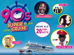 Super Cruise AIDA 90er Party Kreuzfahrt 2022